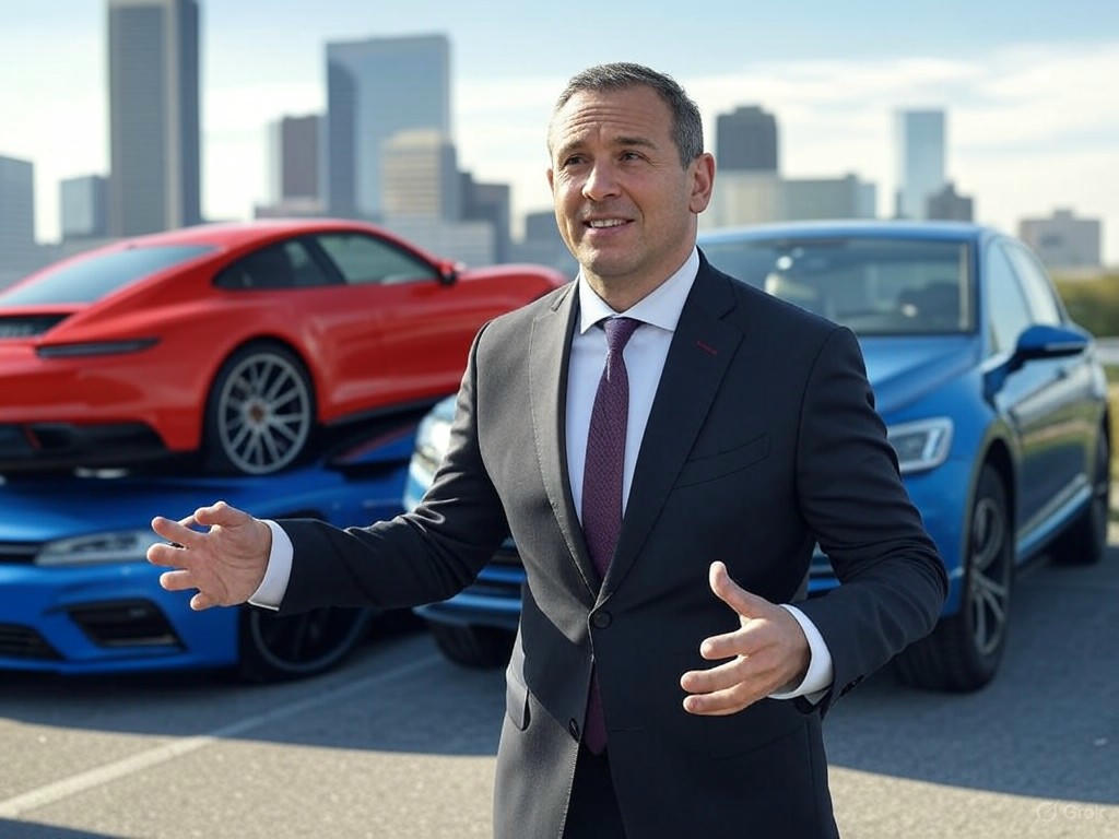 Porsche CEO Oliver Blume facing investor pressure over his dual role at Volkswagen and Porsche.Image