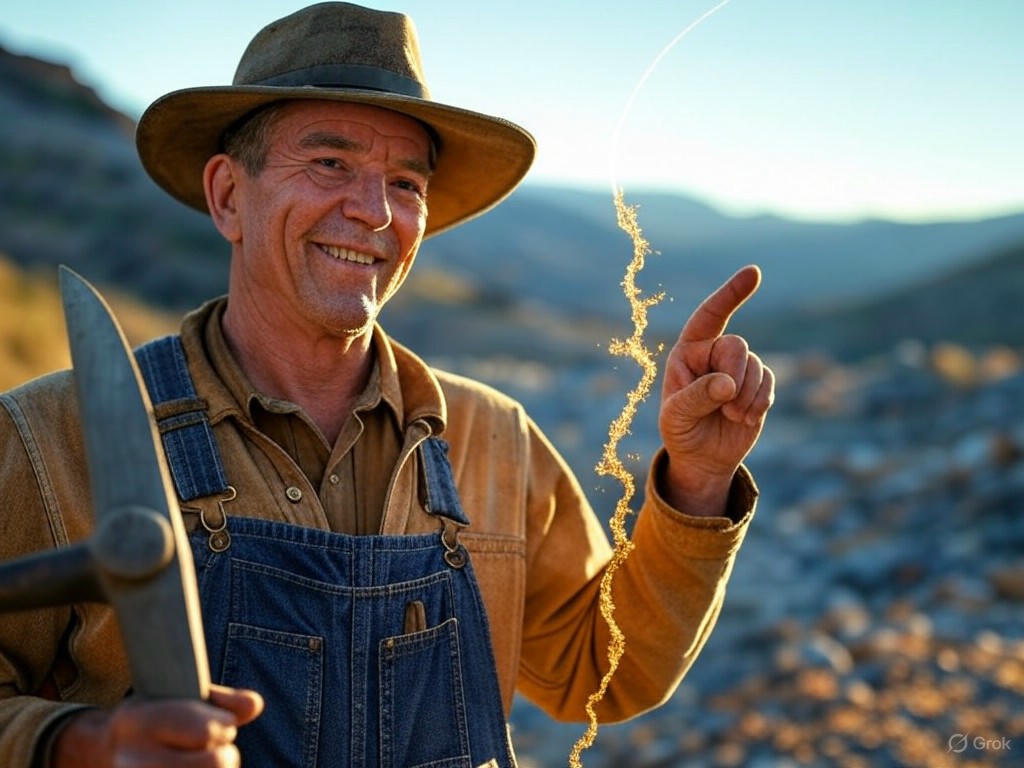 Alt text for potential image: "Analysis chart of Agnico Eagle Mines (AEM) stock performance, highlighting bullish Wall Street forecasts and financial growth for 2025."Image