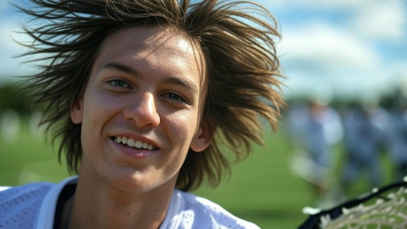 High school boys lacrosse players competing in the 2025 state tournament, emphasizing rankings and upsets.Image