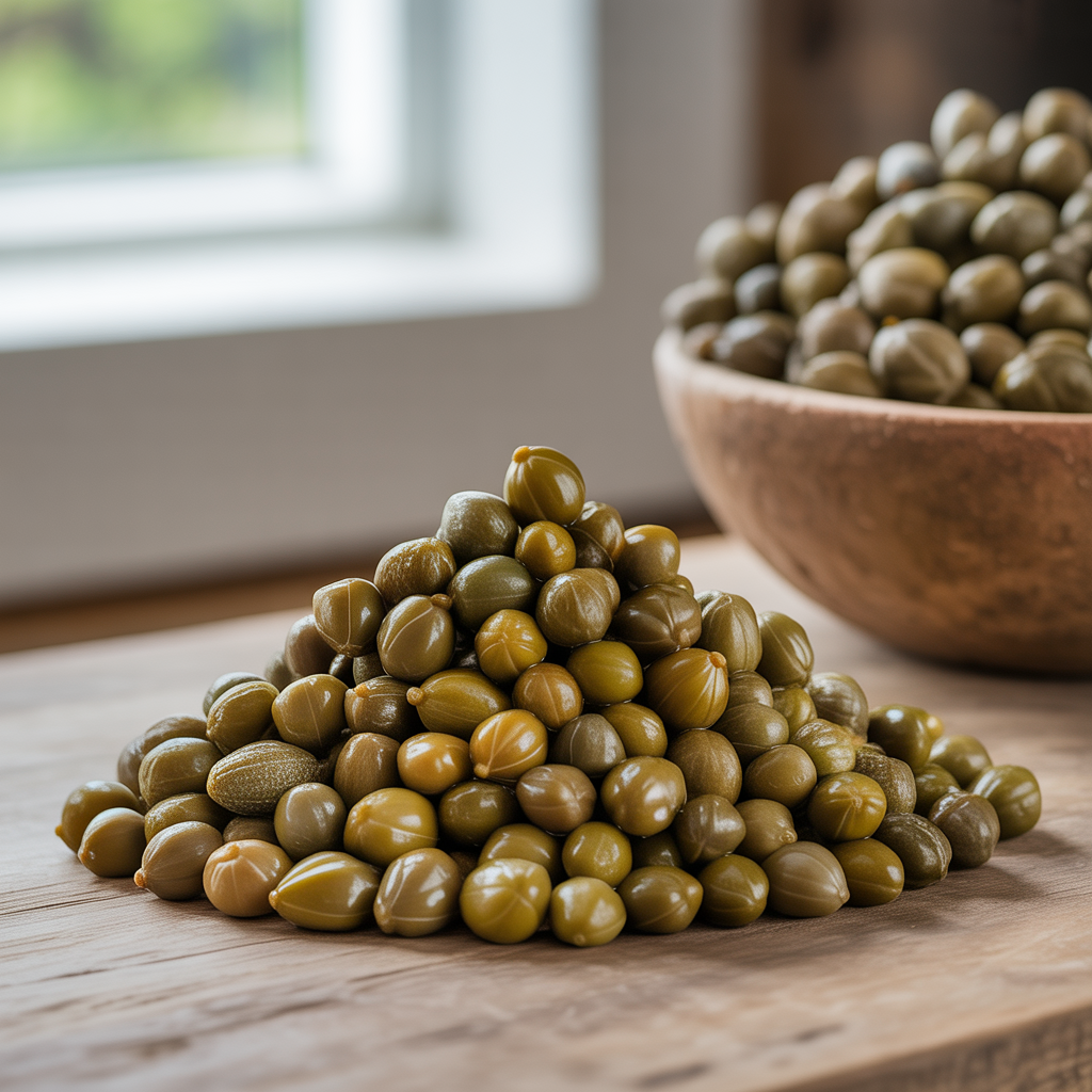 Non-pareil capers compared to larger varieties